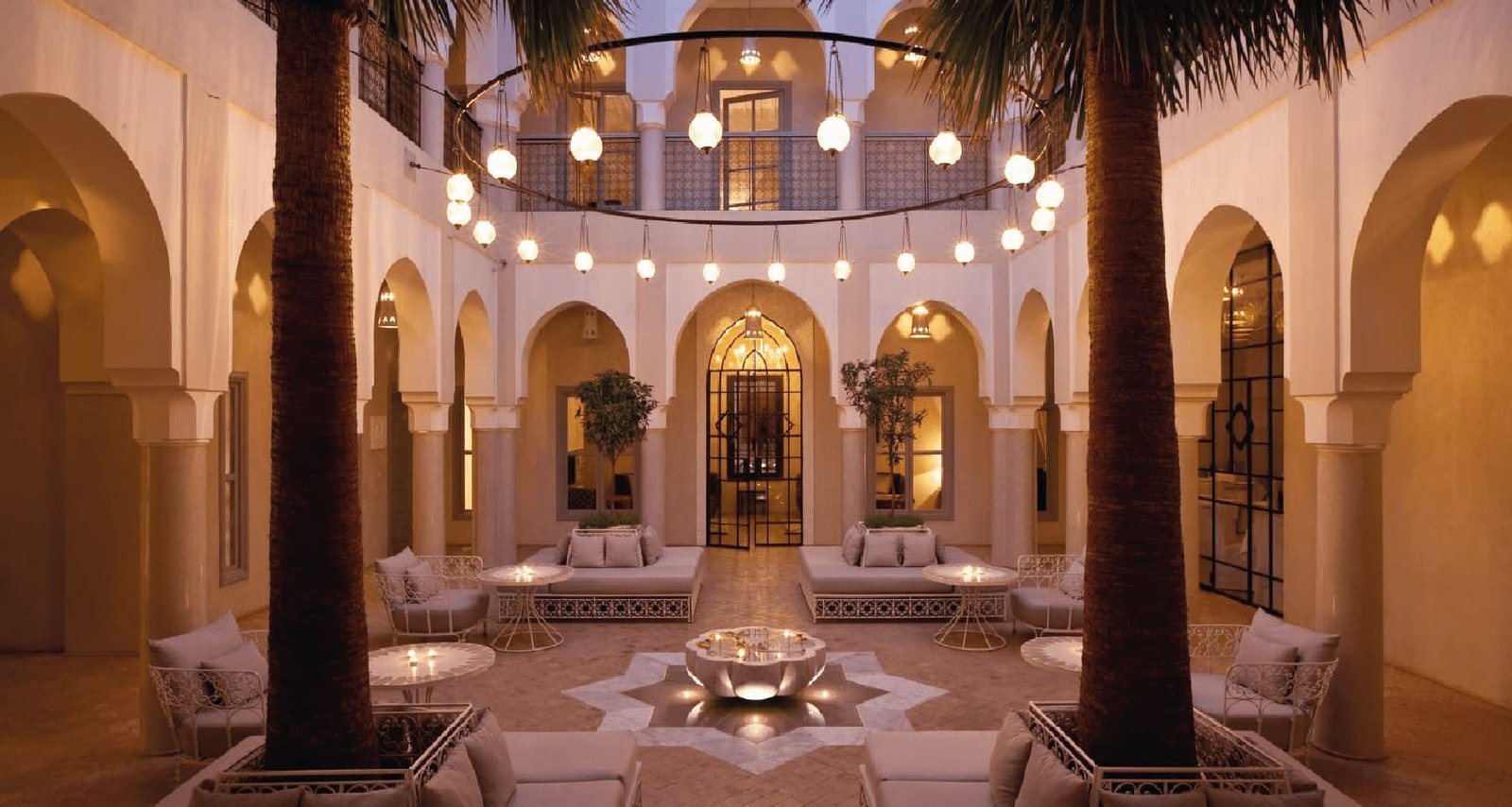 Patio d’un riad à Marrakech