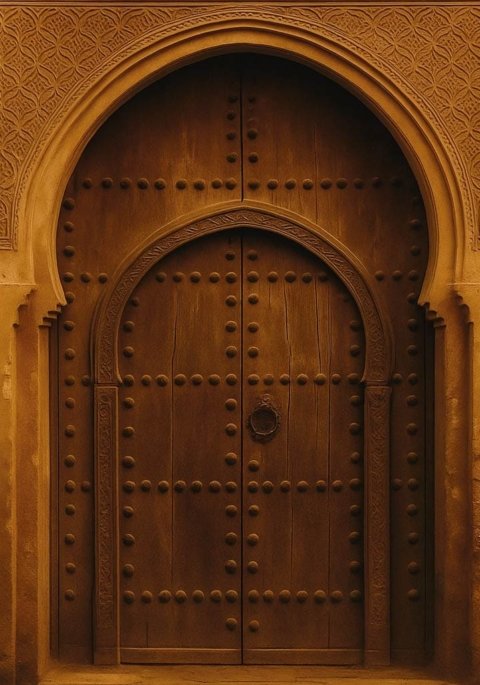 Porte d’une demeure de la médina · Sélection privée Gaiza Riad Invest
